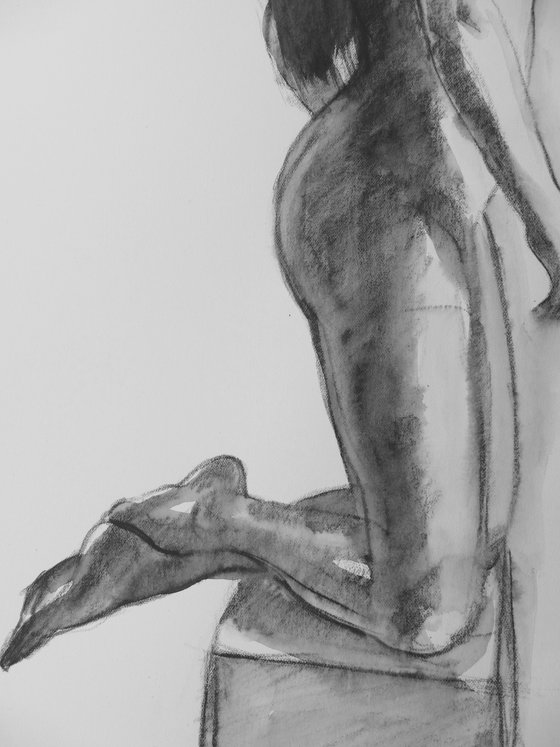 Kneeling female nude