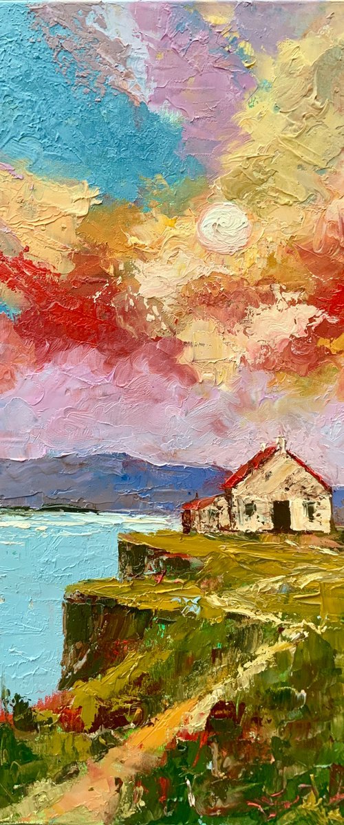 Sunset Over Skye Cliffs by Alexandra Jagoda (Ovcharenko)