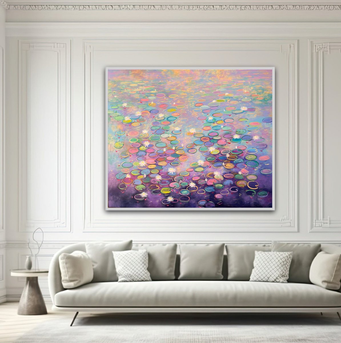 Impressionistic Landscape Acrylic Painting By Amita Dand, 60 X 48, A Dreamer In A Dream, Original Artwork