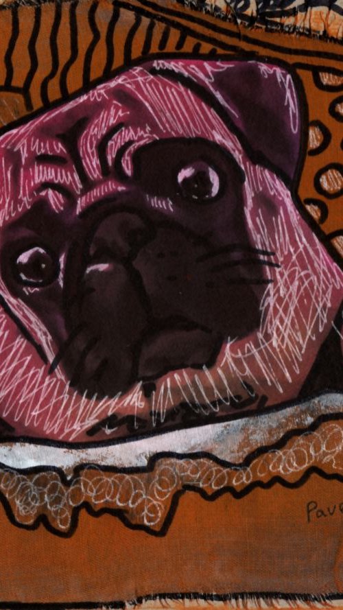 Purple pug by Pavel Kuragin