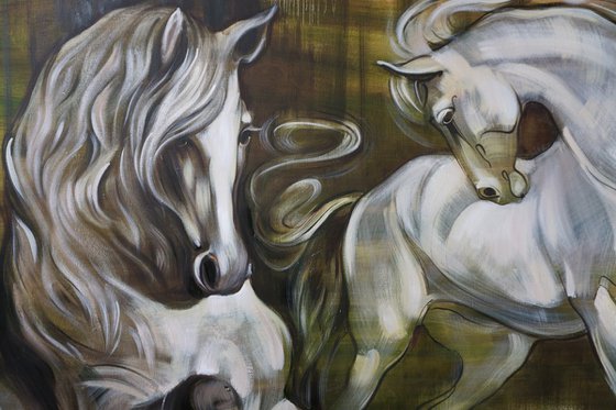 Dance with me. Horses