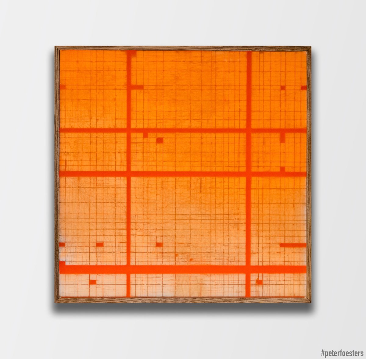 Geometric Abstract Painting By Peter Foesters, 24 X 24", Suncity, Original Artwork