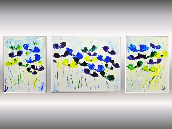 Summerlove - Abstract Art - Acrylic Painting - Canvas Art - Framed Painting - Abstract Flowers - Ready to Hang
