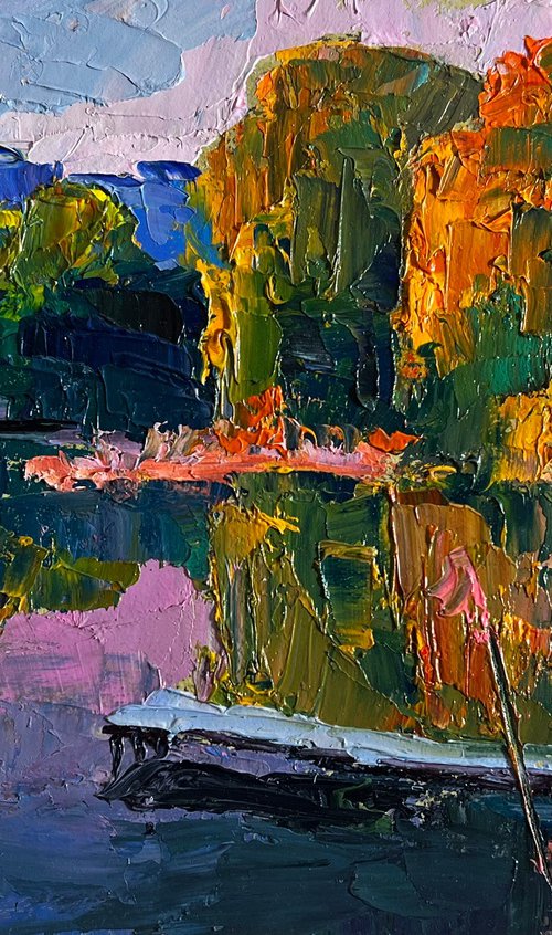 Evening on the Lake by Boris Serdyuk