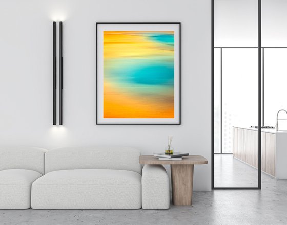 Huge Abstract - Bliss - Vertical Orange Canvas