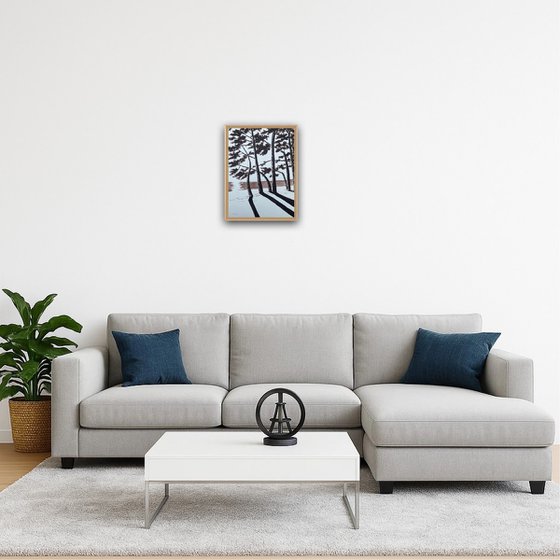 Cap Coz Beach - Burnt Umber ink