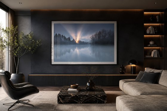 Sunlight Through Morning Mist