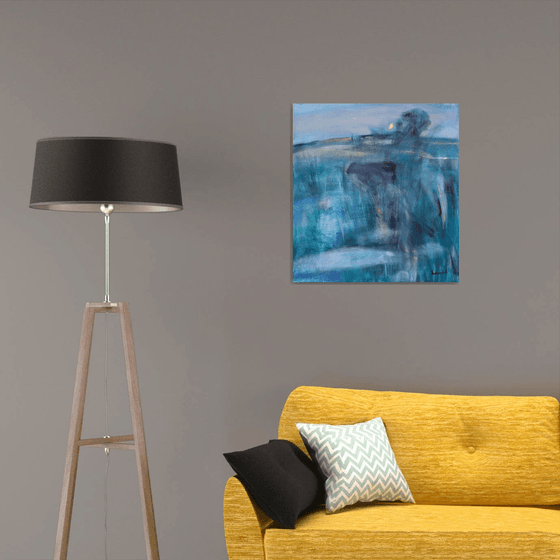 Landscape with Cow and Lake