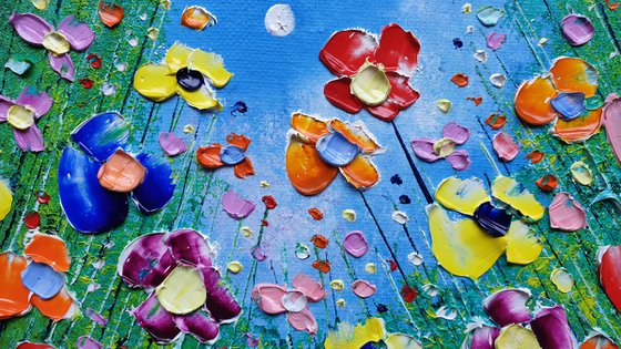 "Wild Meadow Flowers in Love"