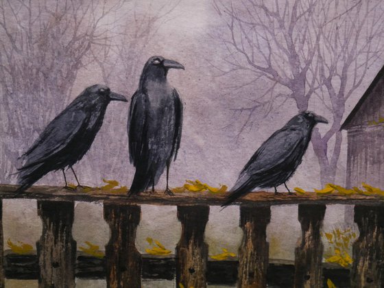 Near the abandoned house