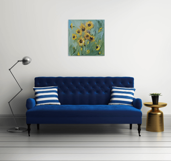Sunflowers in Motion