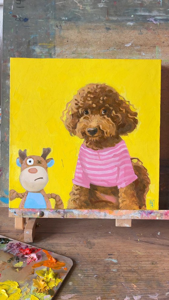 Portrait of a poodle