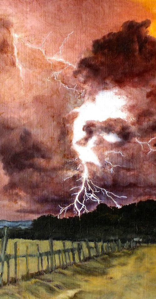 Storm, Michael B. Sky, 2019, Original oil paintings, Unique Item by Michael B. Sky