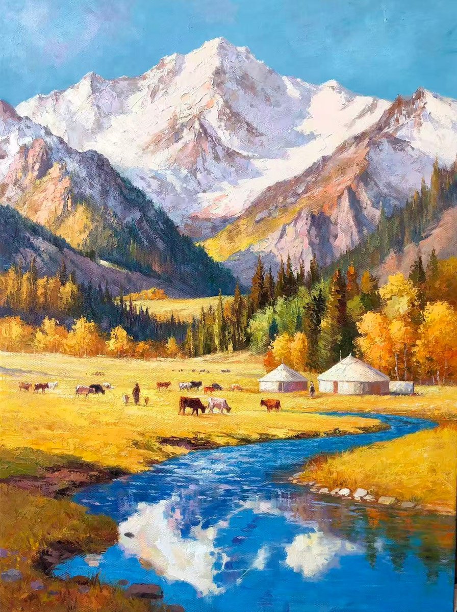 Autumn Z065 By Jianzhe Chon, 35 X 47, Artwork For Sale On Artfinder