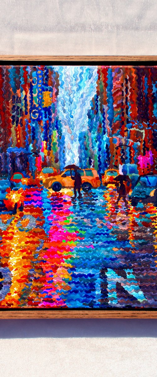 Neon Lights in New York by Tanbelia