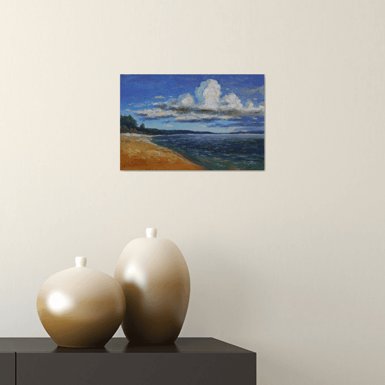 Clouds and Sea - sea landscape painting