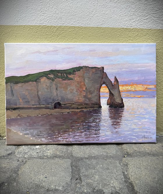 Étretat Cliffs at Sunset