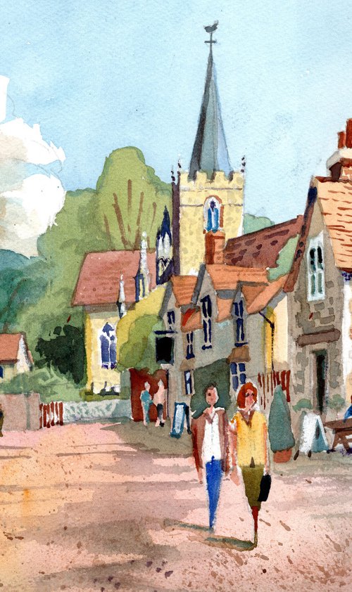Lacock Village, Nr Chippenham, Wiltshire. National Trust by Peter Day