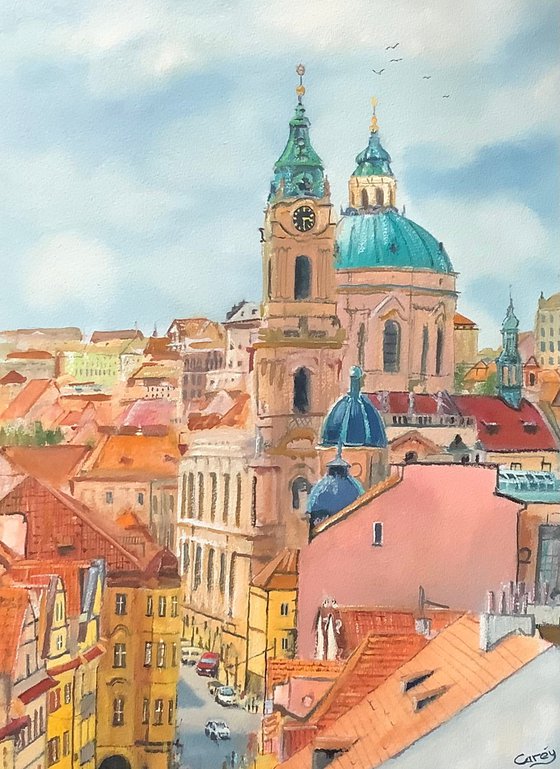 View across Prague