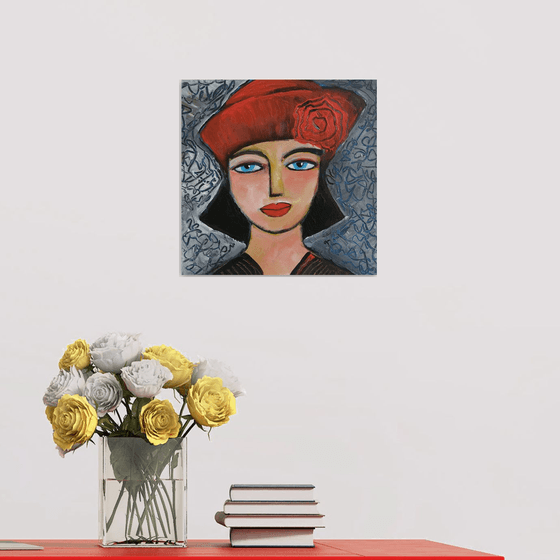 Girl with Red Hat.
