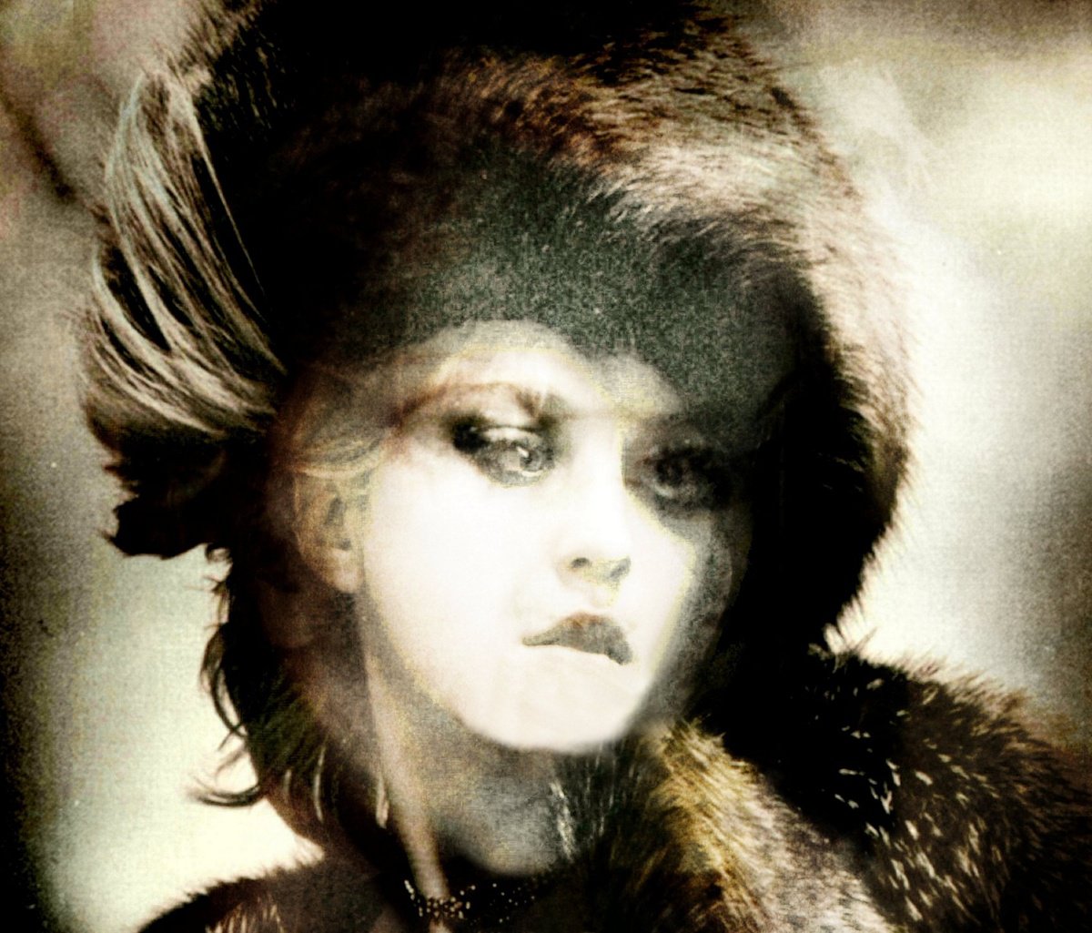 Expressive Portrait Giclee Print By Philippe Berthier, 23 X 20", Mrs White........., Original Artwork