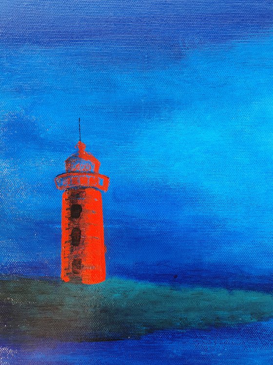 Lighthouse #3, 50x50cm, ready to hang