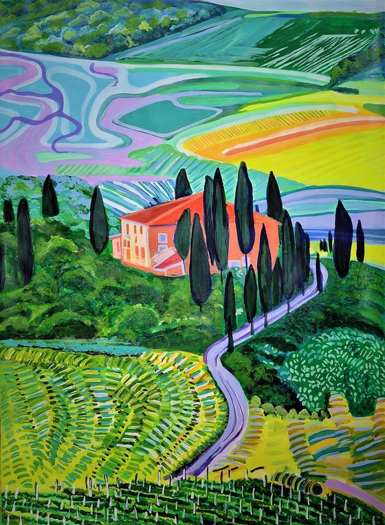 Landscape of Tuscany No2 / 96,5 x 68,2 cm