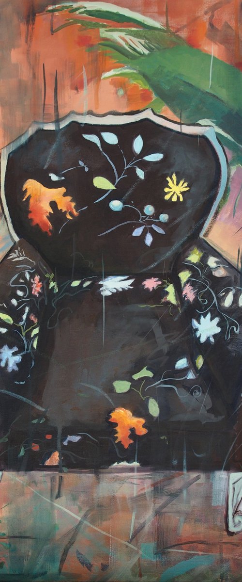 Black armchair by Amaya Fernández Fariza
