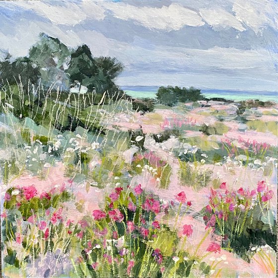 Blustery Wildflower Beach