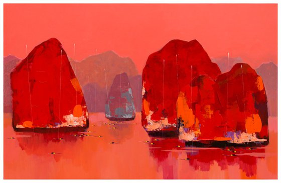 Red in Halong Bay no.2