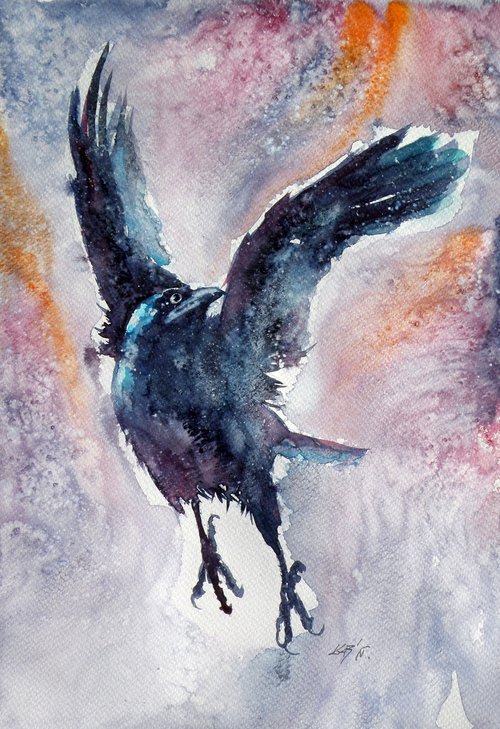 Crow in autumn III by Kovács Anna Brigitta