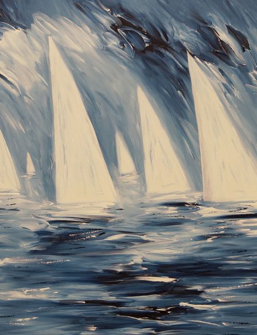 Sailing Impressions Blue L 1 by Peter Nottrott