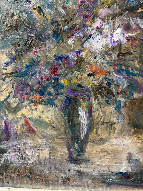 Abstract Impressionist floral