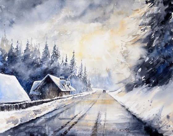Painting on the road – travel watercolor set