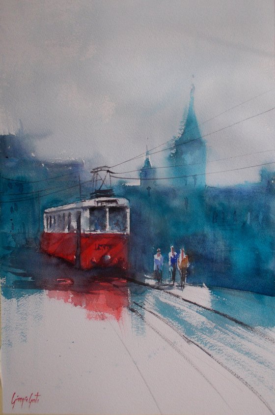 tram in Prague