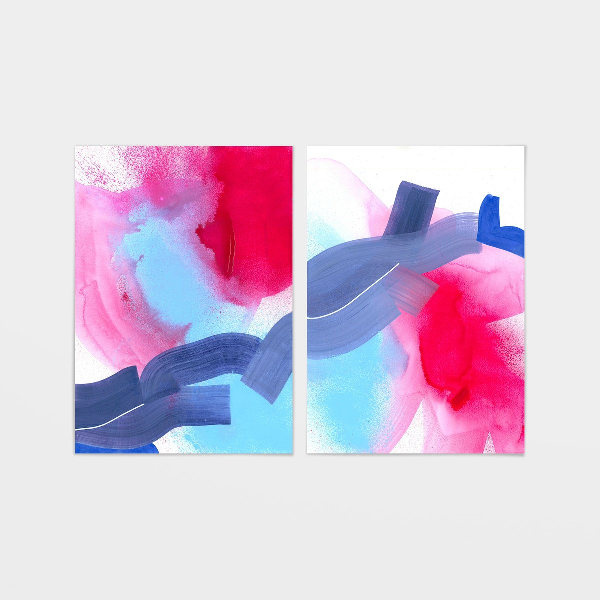 Abstract Acrylic Painting By Smit Khond, 23 X 17", Two Takes Later, Original Artwork