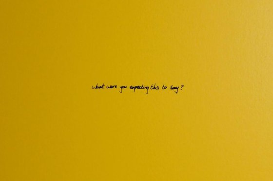 what were you expecting...