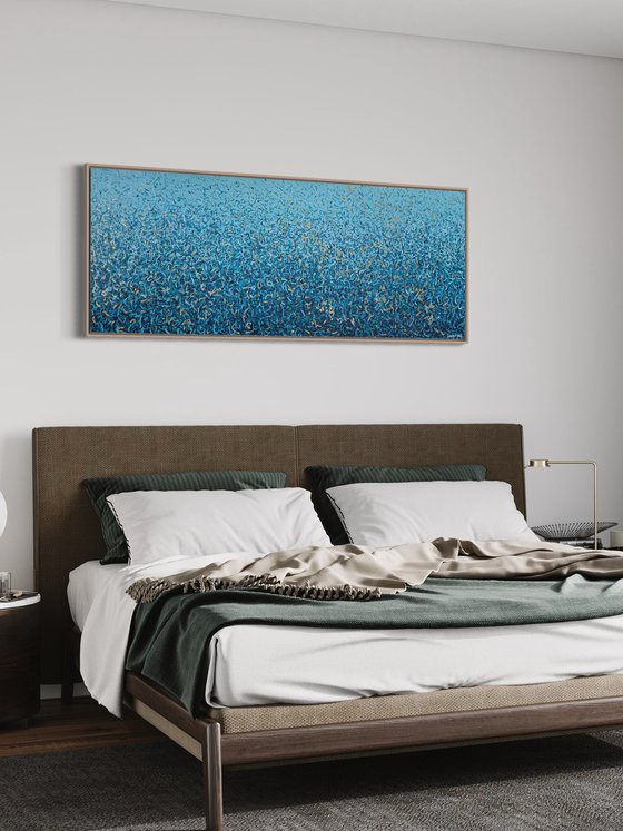 Peaceful Waters - 152 x 61cm mixed media on canvas