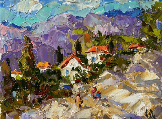 Village among the mountains