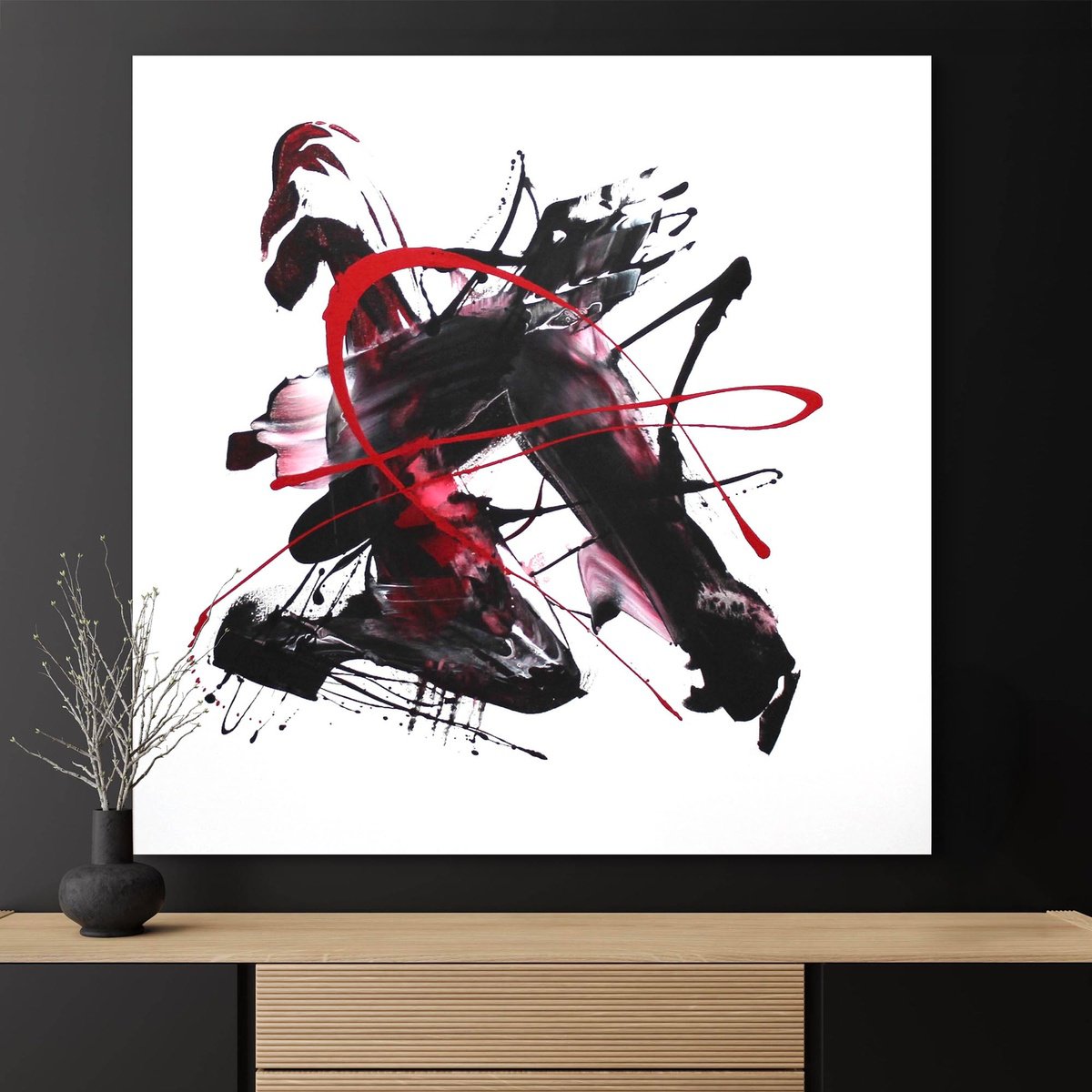 Abstract Acrylic Painting By Paresh Nrshinga Frsa, 40 X 40", Dreams And Memories, Original Artwork