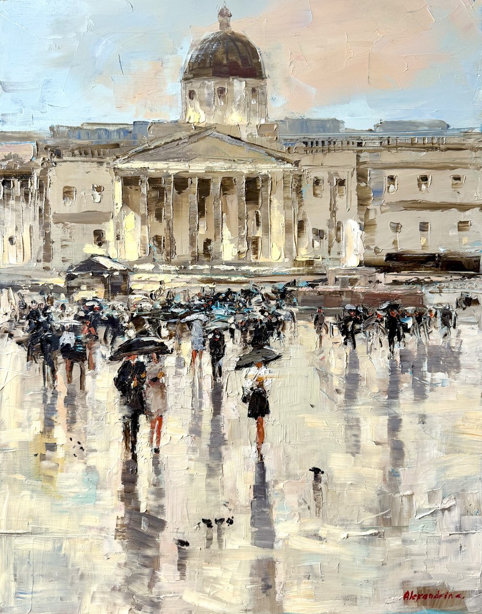 Trafalgar Square. By Irina Alexandrina, 16 X 20, Artwork For Sale On Artfinder