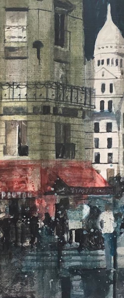 Sacre Couer from Boulevard de Clichy, Paris by Julian Sutherland-Beatson
