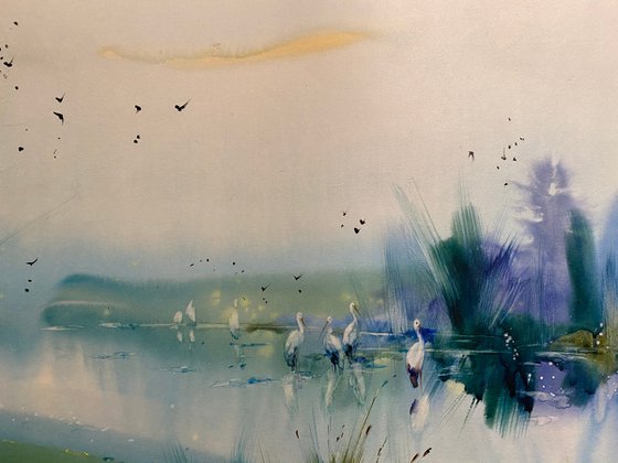 Watercolor “Fresh early morning” perfect gift