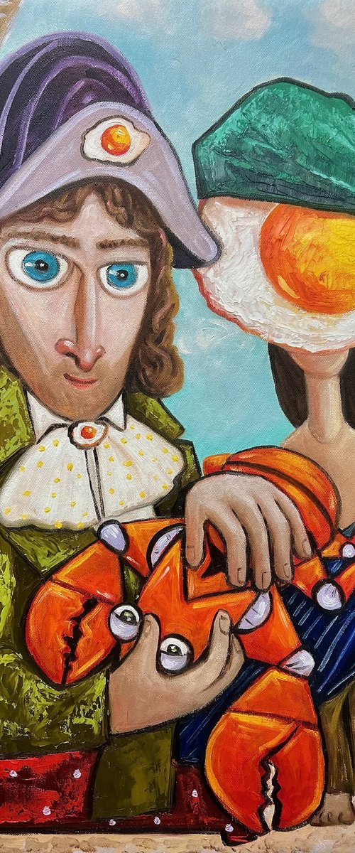 Capt Thomas Sabo and a crab by Ta Byrne
