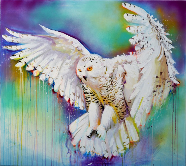 Passing Dawn 100x90 Cm Large Modern Ready To Artfinder