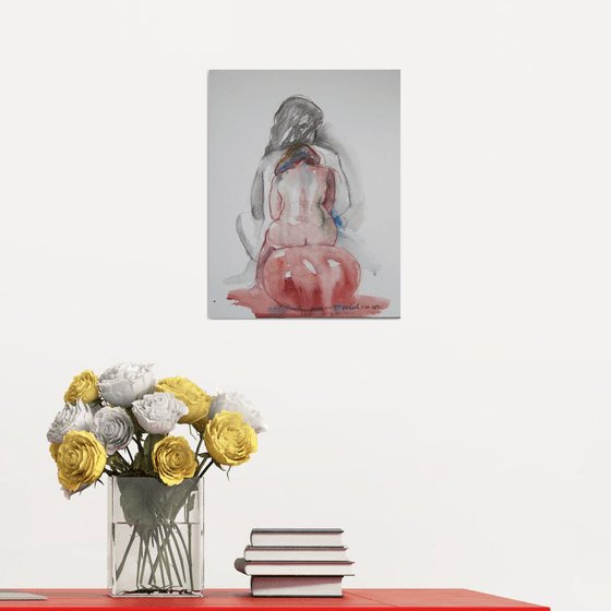 Seated nude