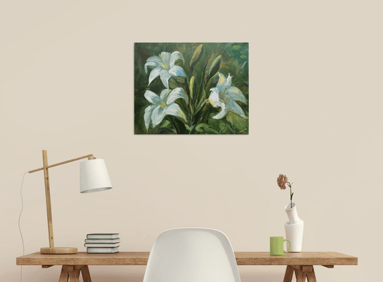 White lilies 2