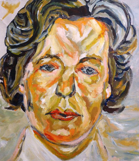 Woman in a White Shirt (Study after Lucian Freud)