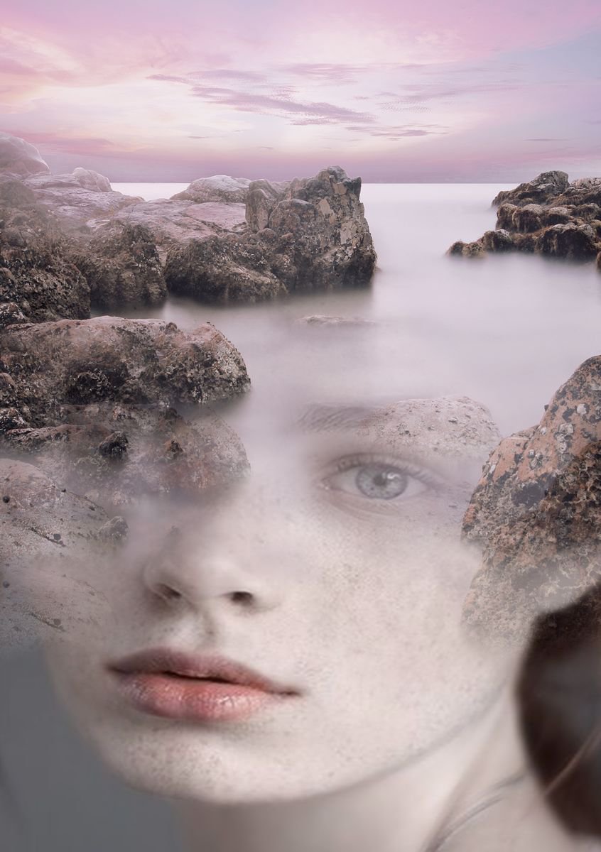 Illustrative Portrait Photograph By Srdjan Jevtic, 30 X 43", Paradise, Original Artwork