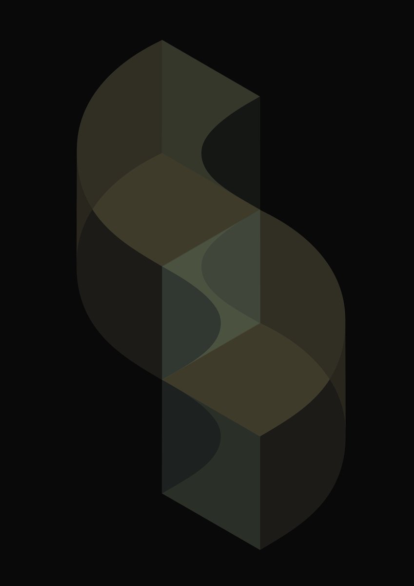 Graphic Cityscapes Giclee Print By David Gill, 12 X 17, S Bend Trap #1, Original Artwork